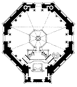 octagonal plan of the Baptistery