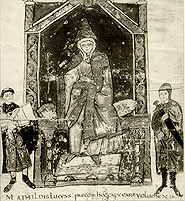 miniature of Matilde of Canossa