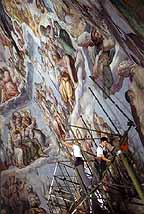 Restoration of the frescoes