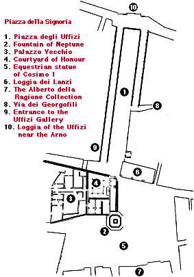 Map of the monuments