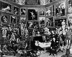 Tribune in a painting of Johann Zoffany